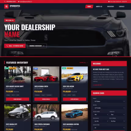SPARQsites dealer website theme preview